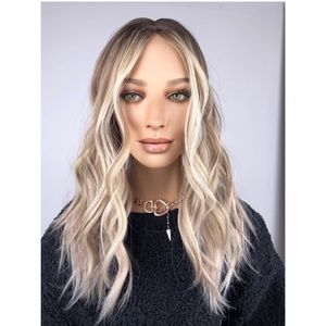 Topper 9x9 human hair 22” 130 density